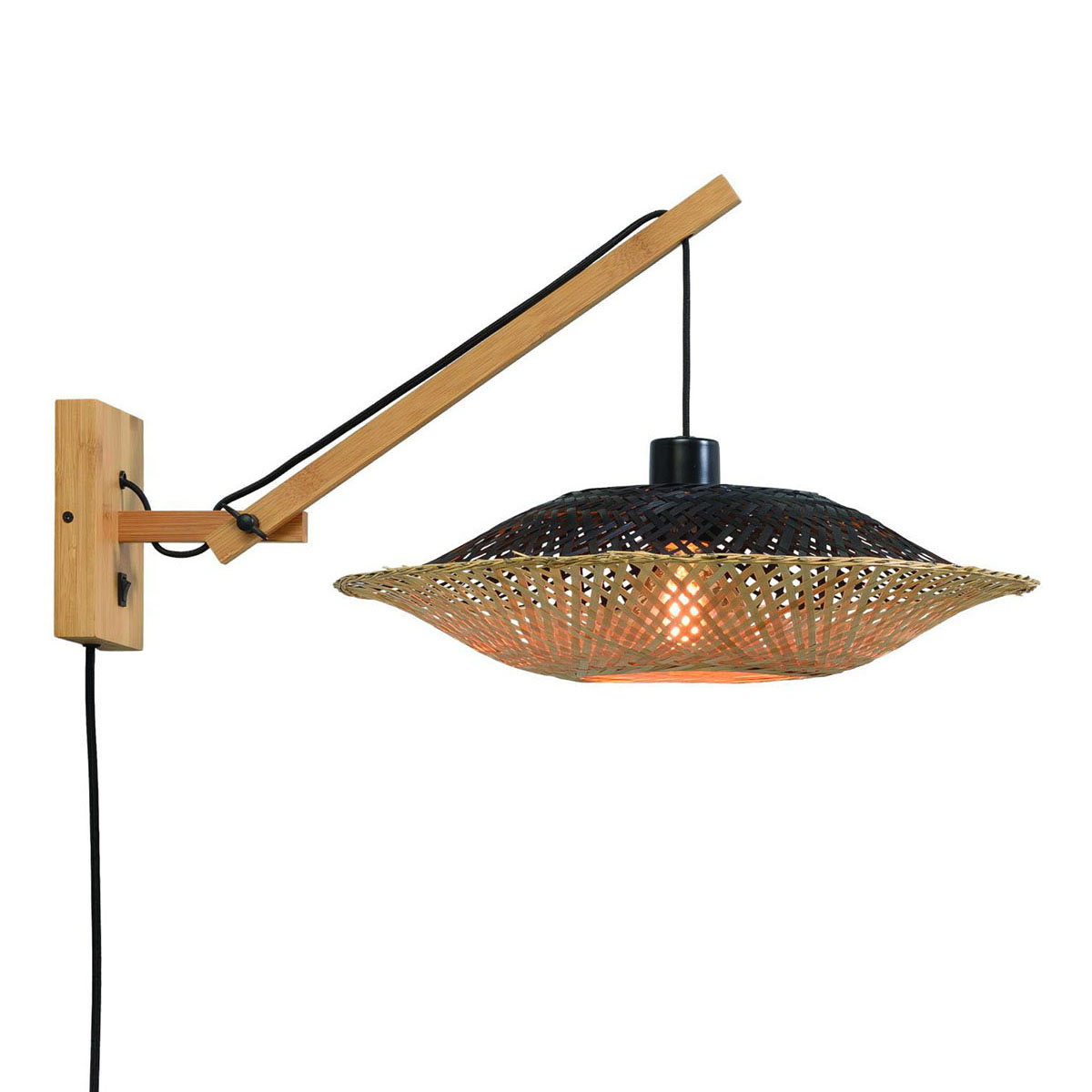 good&mojo-wandlamp-kalimantan-naturel/zwart-bamboe-ø44cm-e27-kalimantan/w2/ad/n/12/bn-1