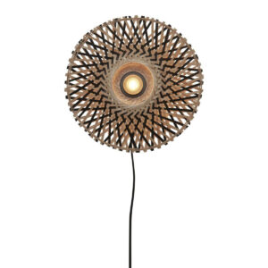 good&mojo-wandlamp-kalimantan-naturel/zwart-bamboemetaal-ø8cm-e27-kalimantan/w8/bn-1