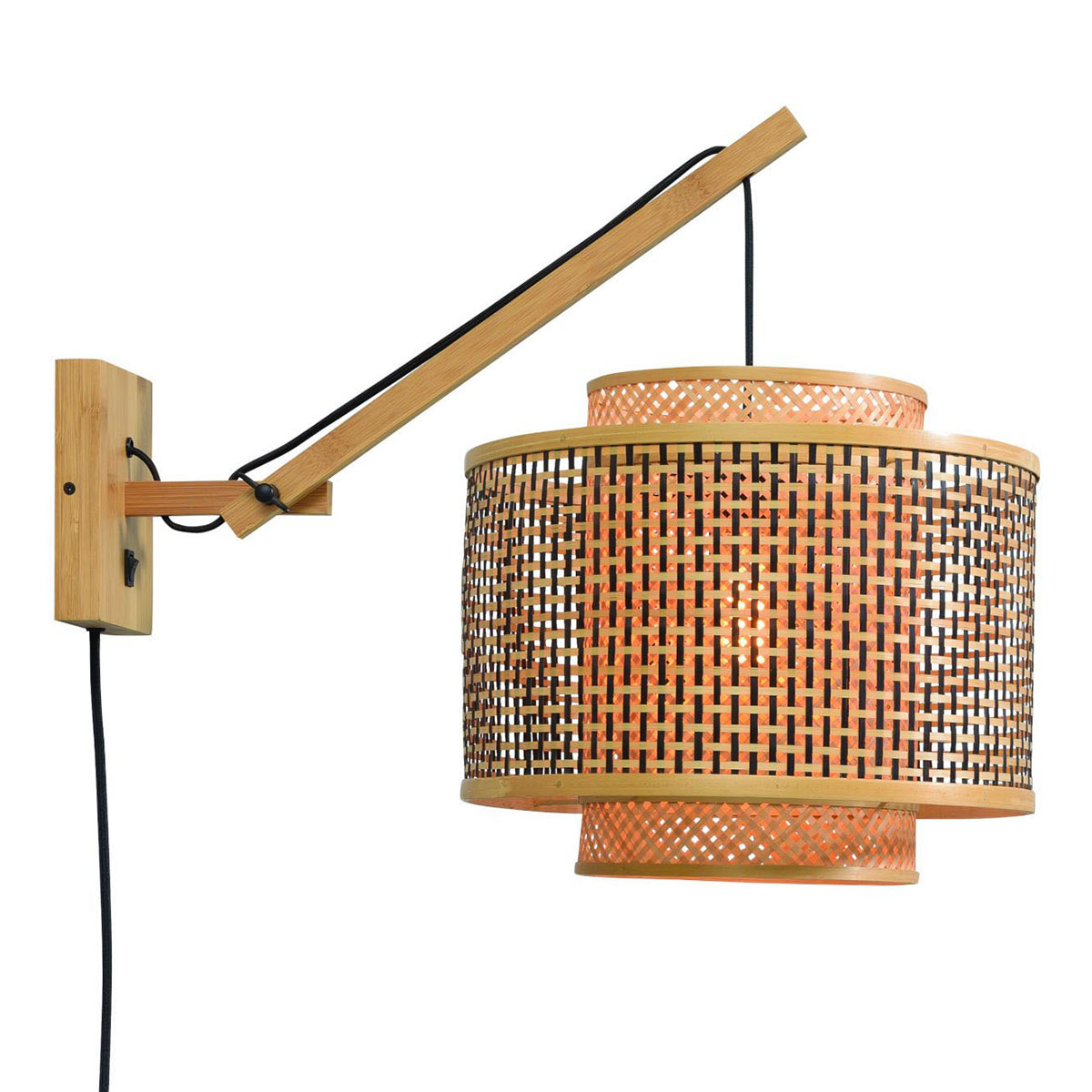 good&mojo-wandlamp-bhutan-naturel/zwart-bamboe-ø40cm-e27-bhutan/w2/ad/n/4034/bn-1