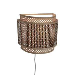 good&mojo-wandlamp-bhutan-naturel/zwart-bamboe-e27-bhutan/w32/bn-1