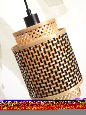 good&mojo-hanglamp-bhutan-naturel/zwart-bamboemetaal-ø18cm-e27-bhutan/h/1825/bn-10