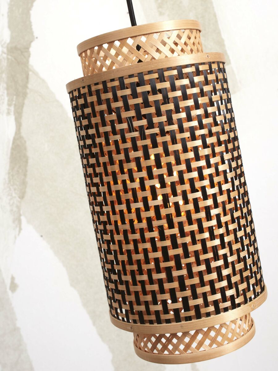 good&mojo-hanglamp-bhutan-naturel/zwart-bamboemetaal-ø18cm-e27-bhutan/h/1825/bn-10