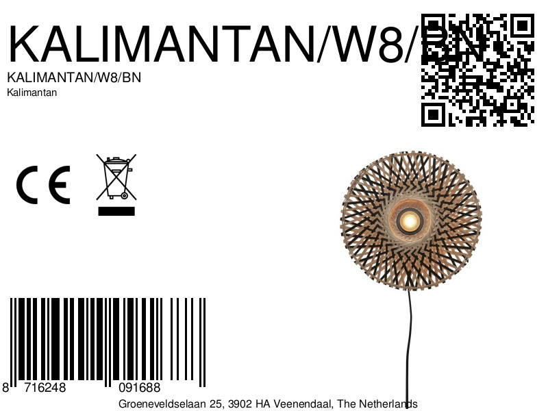 good&mojo-wandlamp-kalimantan-naturel/zwart-bamboemetaal-ø8cm-e27-kalimantan/w8/bn-8a