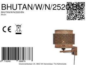 good&mojo-wandlamp-bhutan-naturel/zwart-bamboe-ø25cm-e27-bhutan/w/n/2520/bn-8a