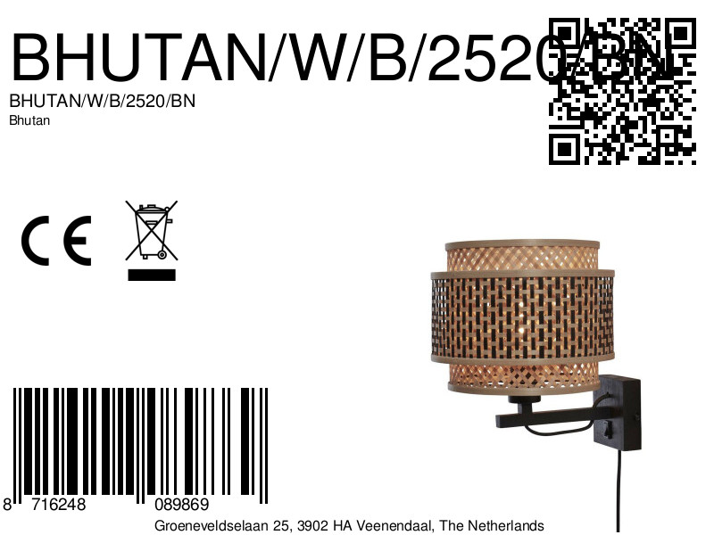 good&mojo-wandlamp-bhutan-naturel/zwart-bamboe-ø25cm-e27-bhutan/w/b/2520/bn-8a