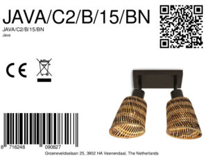 good&mojo-spot-java-naturel/zwart-bamboe-ø15cm-e27-java/c2/b/15/bn-8a
