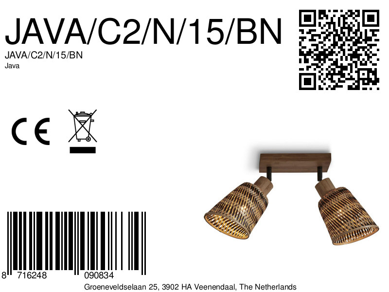 good&mojo-spot-java-naturel/zwart-bamboe-ø15cm-e27-java/c2/n/15/bn-8a