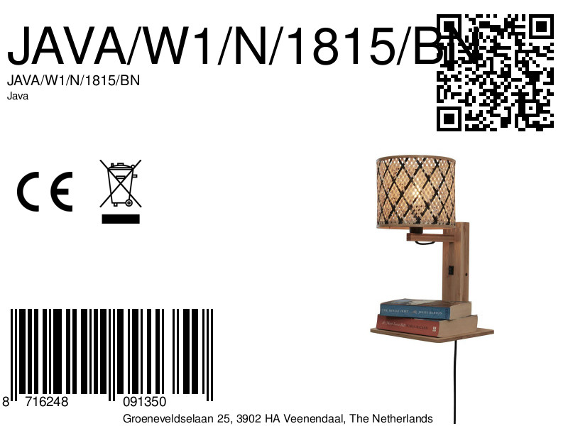 good&mojo-wandlamp-java-naturel/zwart-bamboe-ø18cm-e14-java/w1/n/1815/bn-8a