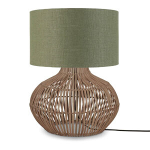 good&mojo-tafellamp-kalahari-groen-linnenrotan-ø32cm-e27-kalahari/t32/n/3220/gf-1