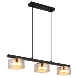 globo-hanglamp-higgins-zwart-glas-groteeettafellamp-led-16055-3hg-1