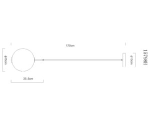 globo-hanglamp-lacy-zwart-glas-ø25cm-led-15798h-1