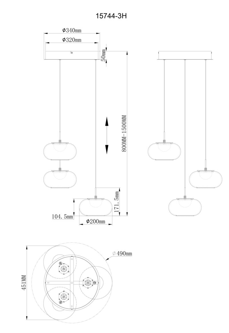 globo-hanglamp-quintara-zwart-glas-ø49cm-led-15744-3h-1