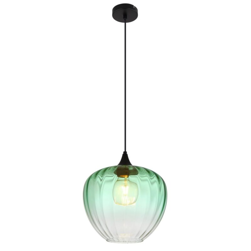 globo-hanglamp-sander-groen-glas-ø29cm-e27-15748h1g-1