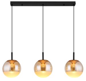 globo-hanglamp-severin-amberkleurig-glas-groteeettafellamp-led-16057-3h-1