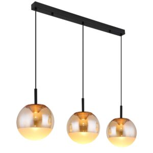 globo-hanglamp-severin-amberkleurig-glas-groteeettafellamp-led-16057-3h-1