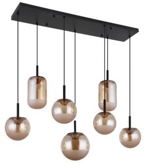 globo-hanglamp-severin-amberkleurig-glas-groteeettafellamp-led-16057-7h-1