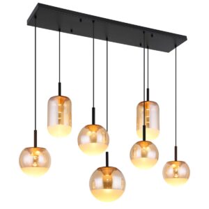globo-hanglamp-severin-amberkleurig-glas-groteeettafellamp-led-16057-7h-1