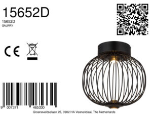 globo-plafonniere-galway-zwart-metaal-ø30cm-led-15652d-1
