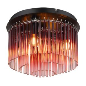 globo-plafonniere-gorley-zwart-glas-ø32cm-e14-15698dbr-1