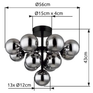 globo-plafonniere-grappy-zwart-glas-ø56cm-g9-56143-13d-1