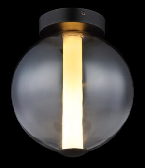 globo-plafonniere-lacy-zwart-glas-ø25cm-led-15798d-1