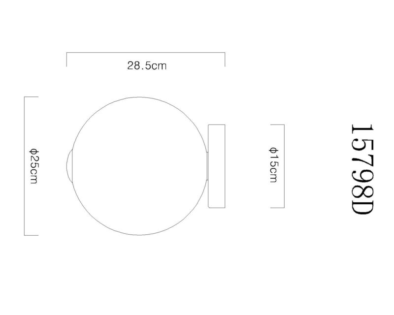 globo-plafonniere-lacy-zwart-glas-ø25cm-led-15798d-1