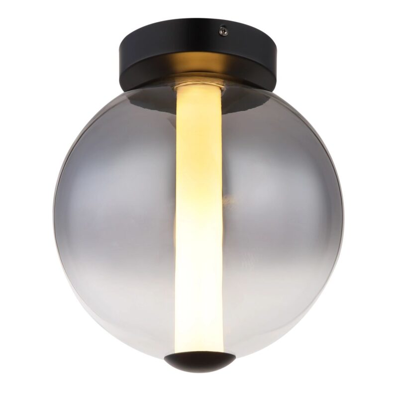 globo-plafonniere-lacy-zwart-glas-ø25cm-led-15798d-1