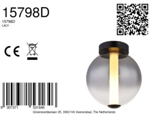 globo-plafonniere-lacy-zwart-glas-ø25cm-led-15798d-1
