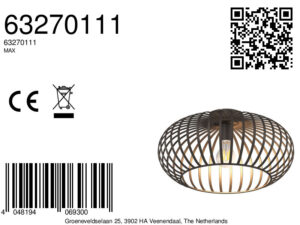 globo-plafonniere-max-bruin-metaal-ø40cm-e27-63270111-1