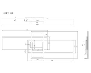 globo-plafonniere-saunders-zwart-metaal-led-48468-60-1