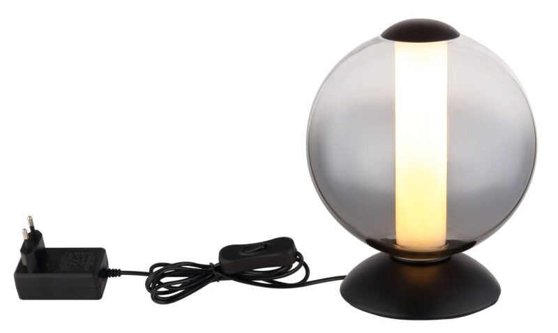 globo-tafellamp-lacy-zwart-glas-ø18cm-led-15798t-1