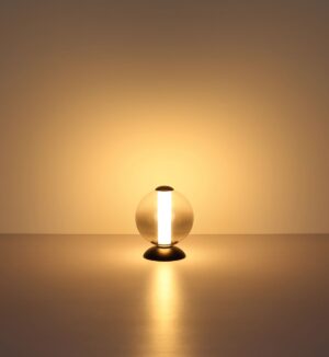 globo-tafellamp-lacy-zwart-glas-ø18cm-led-15798t-1