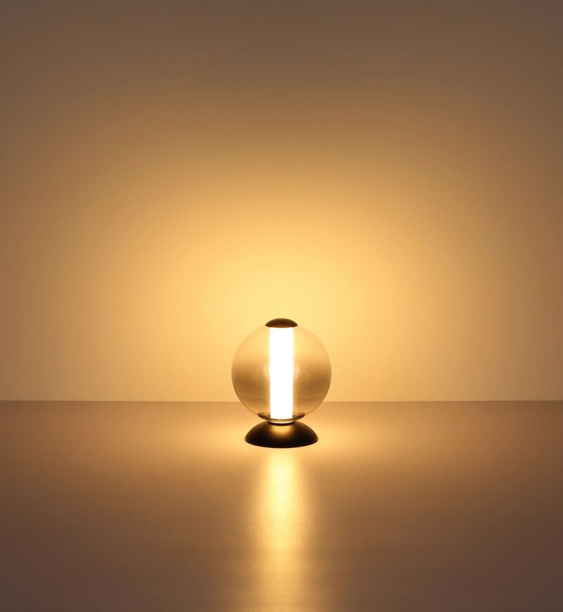globo-tafellamp-lacy-zwart-glas-ø18cm-led-15798t-1