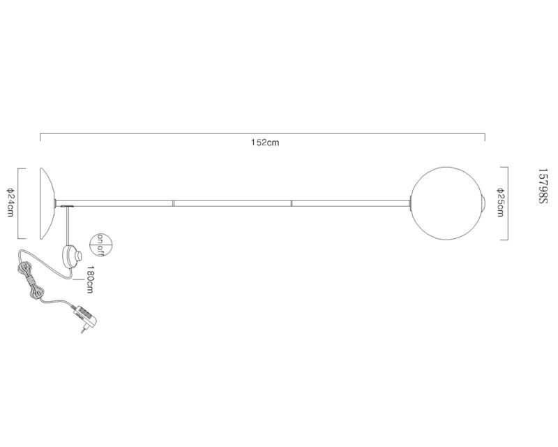 globo-tafellamp-lacy-zwart-glas-ø25cm-led-15798s-1