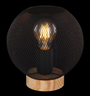 globo-tafellamp-pablo-zwart-hout-ø20cm-e27-15663t-1