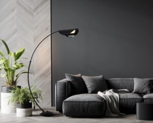 globo-tafellamp-robles-zwart-metaal-booglamp-led-58032s-1