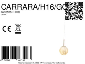 it'saboutromi-hanglamp-carrara-goud-glas-ø16cm-e14-carrara/h16/go-8a
