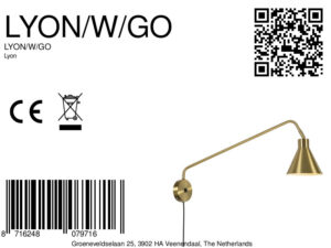 it'saboutromi-wandlamp-lyon-goud-metaal-ø16cm-e27-lyon/w/go-8a