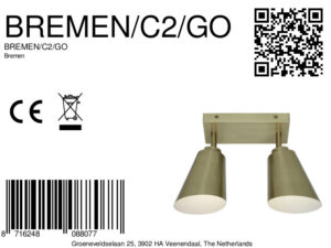 it'saboutromi-spot-bremen-goud-metaal-ø15cm-e27-bremen/c2/go-8a