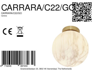 it'saboutromi-plafonniere-carrara-goud-glas-ø22cm-e14-carrara/c22/go-8a