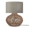 good&mojo-tafellamp-kalahari-grijs-linnenrotan-ø32cm-e27-kalahari/t32/n/3220/ld--27