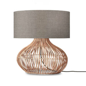 good&mojo-tafellamp-kalahari-grijs-linnenrotan-ø47cm-e27-kalahari/t42/n/4723/ld-1