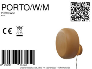 it'saboutromi-wandlamp-porto-oranje-metaal-ø25cm-e27-porto/w/m-8a