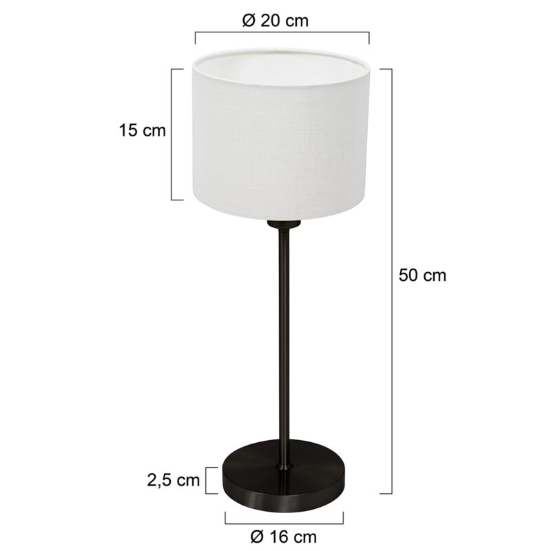 mexlite-tafellamp-noor-witzwart-metaaltextiel-nachtkastlamp-e27-4425zw-1