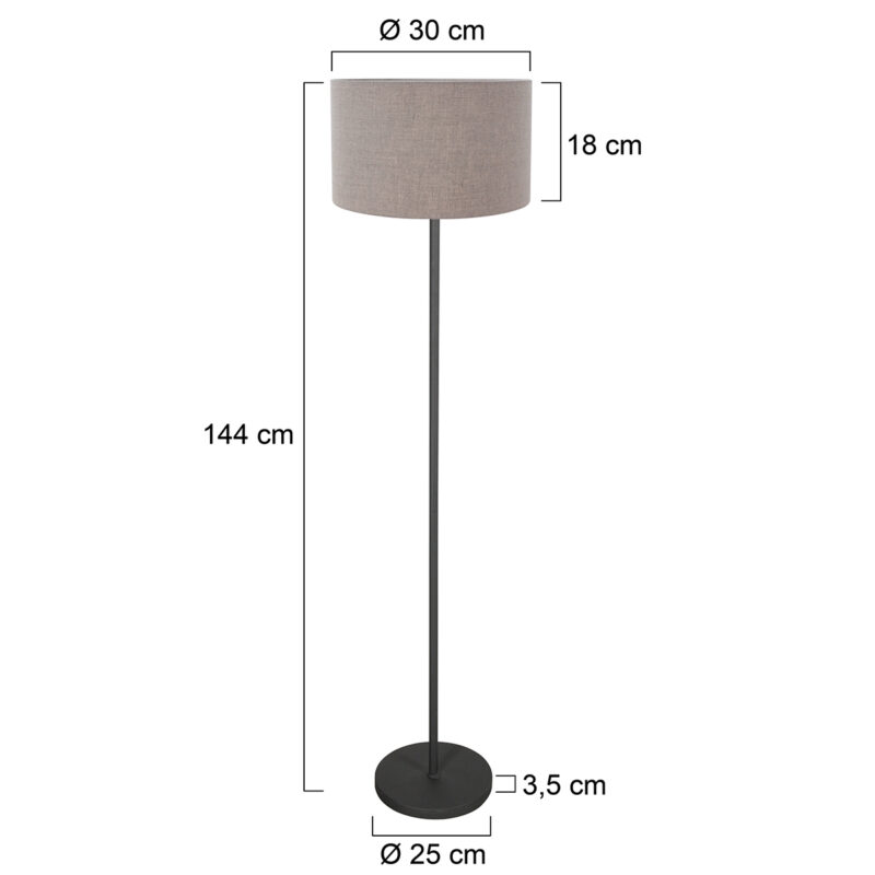 mexlite-vloerlamp-noor-grijszwart-metaaltextiel-schemerlamp-e27-4444zw-1