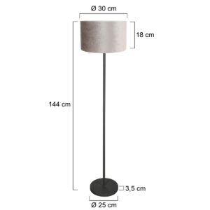 mexlite-vloerlamp-noor-zilverzwart-metaaltextiel-schemerlamp-e27-4441zw-1