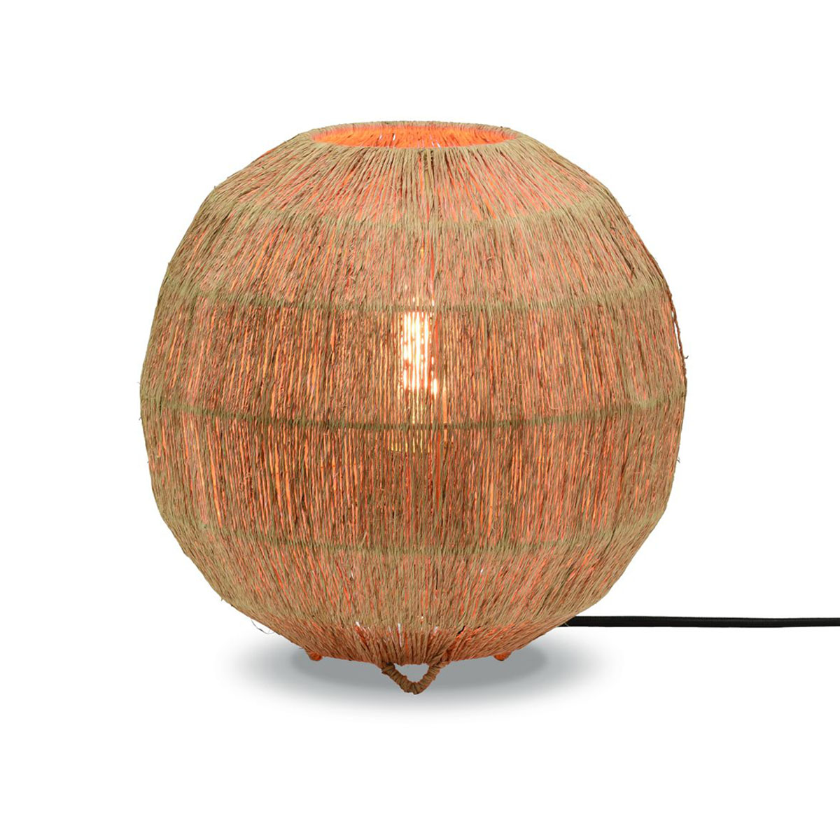 good&mojo-tafellamp-iguazu-naturel/zwart-riet-ø25cm-e27-iguazu/t25/n-1