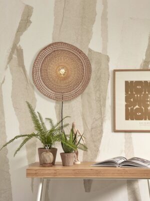 good&mojo-wandlamp-pantanal-rood-metaalzeegras-ø45cm-e27-pantanal/w45/r-04