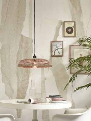 good&mojo-hanglamp-pantanal-rood-metaalzeegras-ø45cm-e27-pantanal/h45/r-05