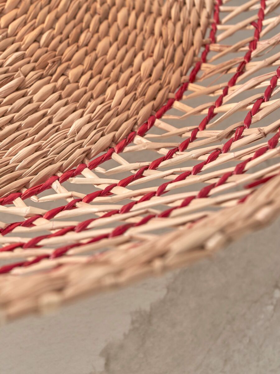 good&mojo-plafonniere-pantanal-rood-metaalzeegras-ø45cm-e27-pantanal/c45/r-06